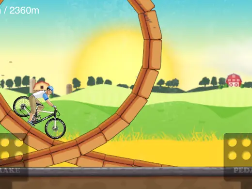 Circuito com looping em Down the hill 2